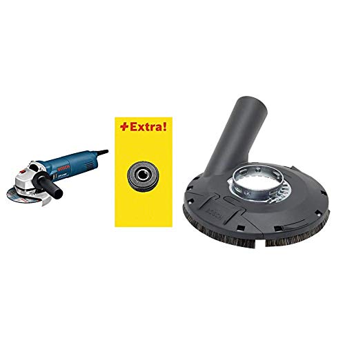 BOSCH 0.601.822.400 - Amoladora angular + Bosch Home and Garden 2 605 510 224 Bosch 224-Caperuza de aspiración con Cepillo...