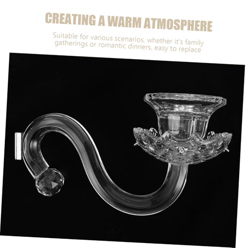 Bras de candélabre en verre remplacement accessoires réparation multibras - 4