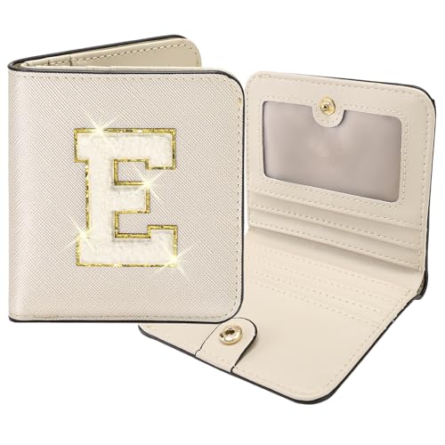 Image of RNIEGA Initial Wallet Women Small Teen Girl Gifts Trendy Stuff Girls Wallets Personalized Christmas Birthday Gift for Women Friends Daughter Granddaughter 6 7 8 9 10 11 12 13 Year Old Gold E