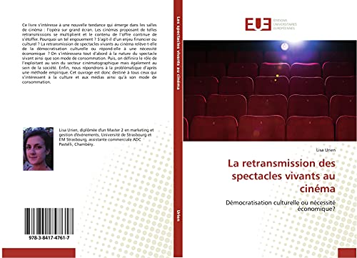 La Retransmission Des Spectacles Vivants Au Cinéma (Omn.Univ.Europ.) (French Edition)