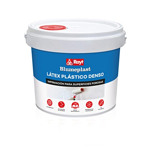 Rayt 157-23 Blumeplast M-20: Látex plástico denso, selador de superfícies de gesso, cimento, estuque, madeira e selante para artesanato. Secagem transparente. 5 kg