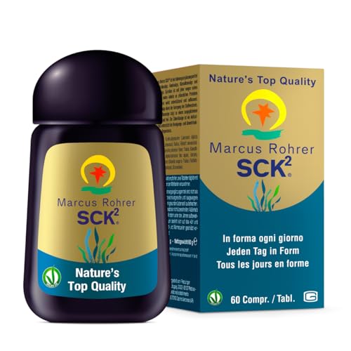MARCUS ROHRER SCK2, Spirulina, Clorella, Kombu, Klamath, Metabolismo, Perdita di Peso, Integratore Alimentare, Naturale, Vegan, 60 Compresse (1 Mese)