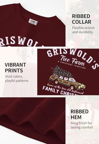 Arvilhill Mens Fleece-Lined Christmas Sweatshirts Raglan Vintage Classic Graphic Pullover (S-3Xl) 6 Arvilhill Mens Fleece-Lined Christmas Sweatshirts Raglan Vintage Classic Graphic Pullover (S-3Xl)