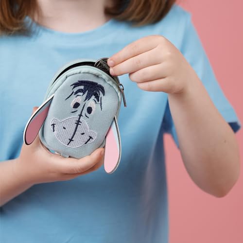 DISNEY Winnie The Pooh Eeyore Grey, Blue and Pink Mini Backpack Keychain, Grey & Pink, One Size, Modern2