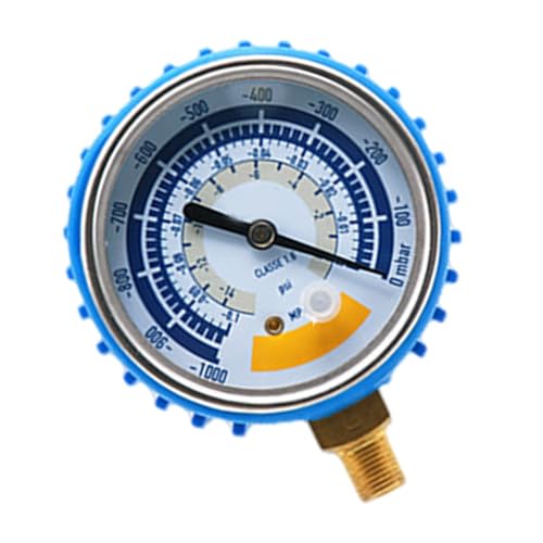 0-14psi Vacuum Gauge Stainless Steel 1/8inch Pressure for Pumps Accurate Air Gauge Automotive