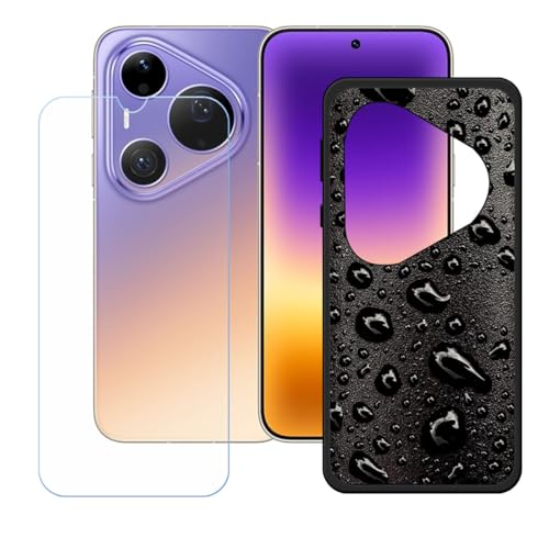 CongJiaLingXi�P�[�X �K�p���� Huawei Pura 90 Pro Max (6.9") + �����K���X�X�N���[���ی�t�B���� �A���ȃ\�t�g�V���R���P�[�X�ی�TPU�J�o�[�̃P�[�X�J�o�[ - WZ15