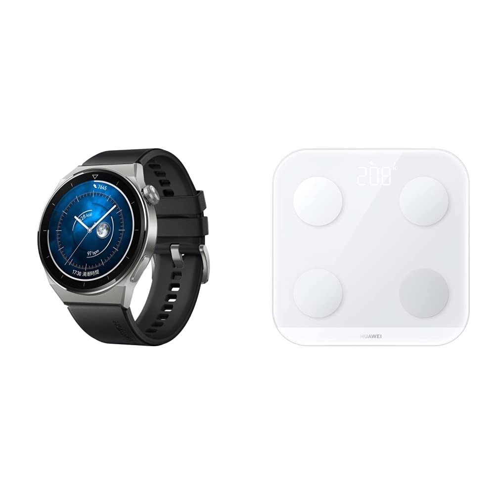 Amazon.co.jp: 【体組成計(BE)セット】 WATCH GT 3 Pro 46mm チタン  