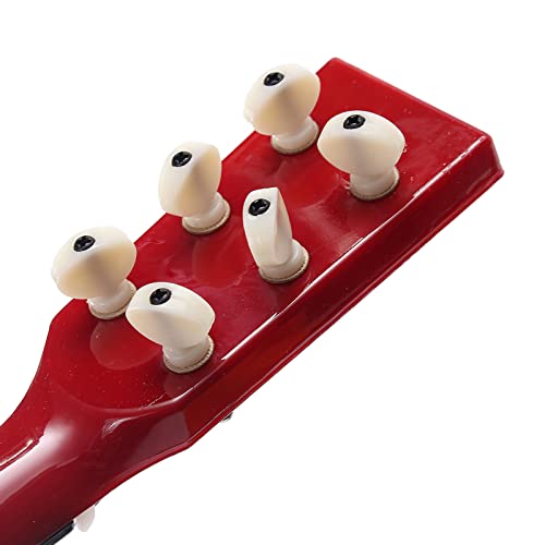 Ukulélé en bois de tilleul à 6 cordes de 58,4 cm avec étui pour ukulélé, musique classique (rose) - Les Beatles, Paul McCartney, John Lennon, RIngo Starr, George Harrison Ukulélé en bois de tilleul à 6 cordes de 58,4 cm avec étui pour ukulélé, musique classique (rose) – Image 7