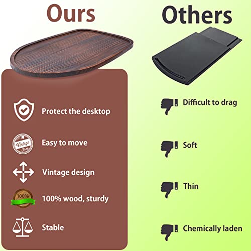 Stand Mixer Mat Compatible with Kitchenaid Bowl Lift 4.5-5 Qt Stand Mixer Kitchenaid Mixer Accessories, Appliance Sliders for Kitchen Appliance Wood Sliding Tray for Stand Mixer