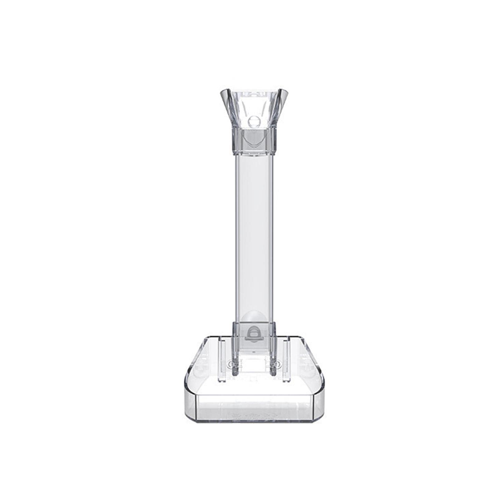 Comedero para peces y camarones de acuario con tubo de 21 cm y plato de cristal