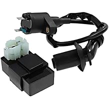 Saihisday Ignition Coil + CDI Box for Honda TRX250X FourTrax 250 1987 1988 1989 1990 1991 1992