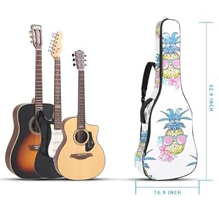 Housse de guitare en tissu Oxford épais rembourré avec boucle de suspension et sangle de cou Motif pastèque 101,6 cm 101,6 cm, Multicolore 4., 42.9×16.9×4.7 in, Sac de transport tendance pour guitare - Les Beatles, Paul McCartney, John Lennon, RIngo Starr, George Harrison Housse de guitare en tissu Oxford épais rembourré avec boucle de suspension et sangle de cou Motif pastèque 101,6 cm 101,6 cm, Multicolore 4., 42.9x16.9x4.7 in, Sac de transport tendance pour guitare – Image 5