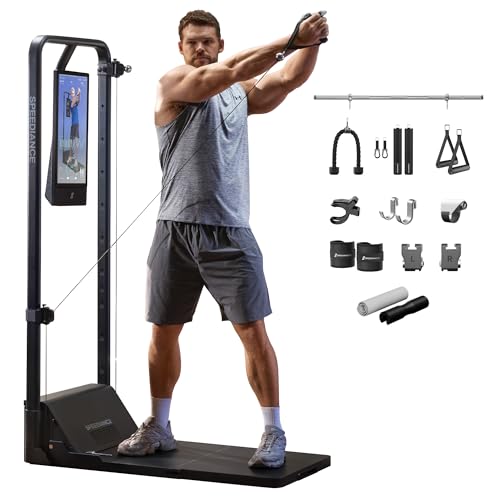 Image of Speediance Smart Home Gym, Multi-Functional Gym Machine for Full Body Strength Training, All-in-one Gym Equipment, Digital Weight System, Workout Station, Squat Rack, Gym Monster 2