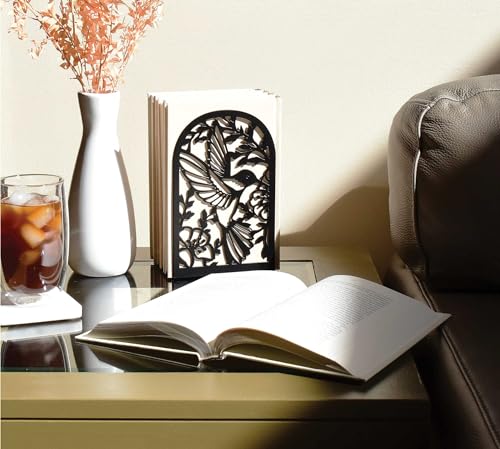 Deefongo Book Ends, Book Ends for Shelves, 2 Pair Bookends Heavy Duty,Metal Book Ends Book Stoppers Bookend Supports, Heavy Duty Metal Bookends for Home, Office, Library - Cosy Home Interiors Deefongo Book Ends, Book Ends for Shelves, 2 Pair Bookends Heavy Duty,Metal Book Ends Book Stoppers Bookend Supports, Heavy Duty Metal Bookends for Home, Office, Library - Image 5