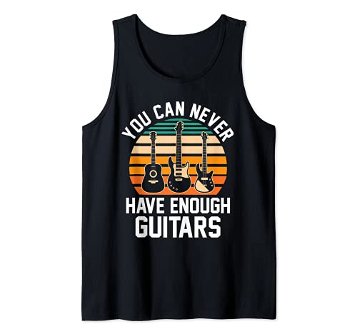 You can never have enough guitars Guitar Tank Top, Black