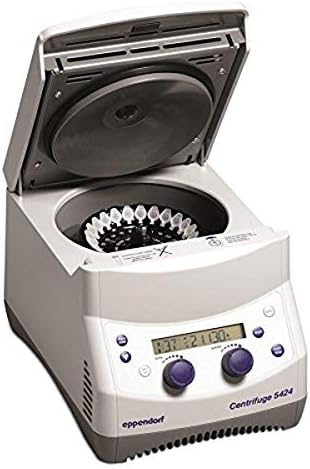 022-62-044-4 Model 5424 Keypad Microcentrifuge with 24 Place Rotor, 9-1/3" L x 8-9/10" W x 12-3/5" H, 30 lb. Weight, -10 Degree C to 40 Degree C Temperature Range, 120V, 60 Hz