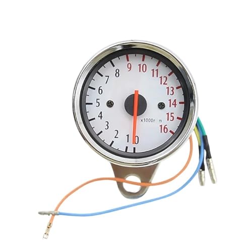 12V オートバイタコメーター バイクアクセサリー スピードメーター タコメーター バックライトゲージ 1 2 3気筒用 走行距離計表示