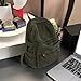 IAUGO Canvas Backpack for Women Cute Backpack for Women Vintage Laptop Aesthetic Knapsack-Army Green