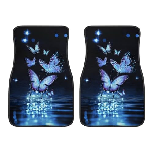 Tapis de sol voiture papillon bleu : protégez la moquette de votre berline des saletés