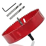 LICTOP 165mm/6.5'' BI -Metal Wood Hole Saws Bit Tooth Cutting for Cornhole Board Metal Plastic Fiberboard