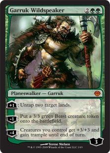 Magic The Gathering - Garruk Wildspeaker - Duel Decks Anthology - Lámina