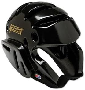 Pro Force Lightning Karate/Martial Arts Headgear (Black, Small (Head Circ: 19.5" - 20.5"))