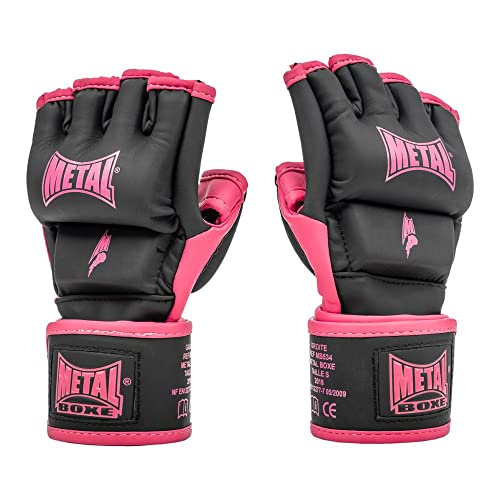 Gants de combat libre Metal Boxe fushia en taille XS pour entraînement MMA