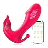 App Remote Control Vibrate Panties 11 Speeds Great for Her On Valentine's Day and Date Night Vibrate Panties Controller for Her Vibrateirrs for Women Today Adult Silent QX08