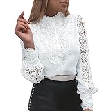 Beachtime T-Shirt Damen Damen Weihnachten Pullover Langarmshirt Santa Claus und Schnee Druck Sweatshirt