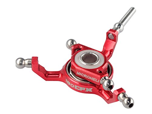 Microheli Precision CNC 7075/Titanium X Swashplate (RED) - BLADE 180 CFX