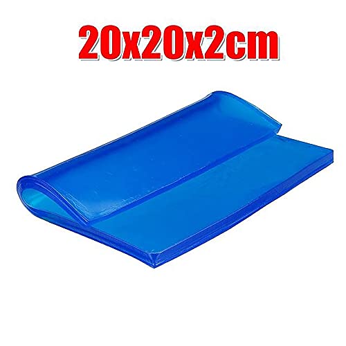 Inokantucy 2CM Blau Motorrad Universal Sitz Kissen Gel Pad Cool Pad StoßDäMpfungs Matte DIY Cut Kissen A