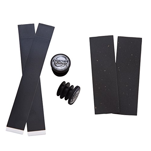 Planet Bike Comfort Cork Handlebar Tape Set (Black) - Thumbnail 2