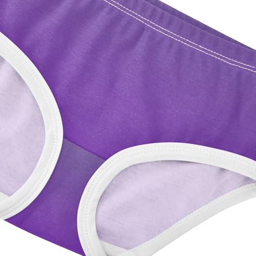 Joisal Violet Purple Gradient Ombre Toddler Underwear Floral 2t Cotton Panties for Girl Print Kids Briefs Undies4