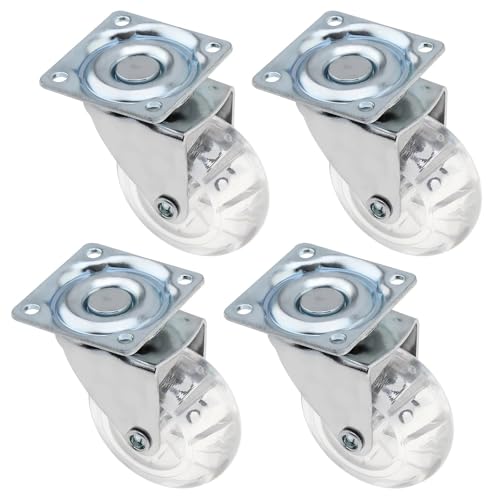 Herramienta con ruedas modulares pack de 4 unidades de cristal transparente universal 4