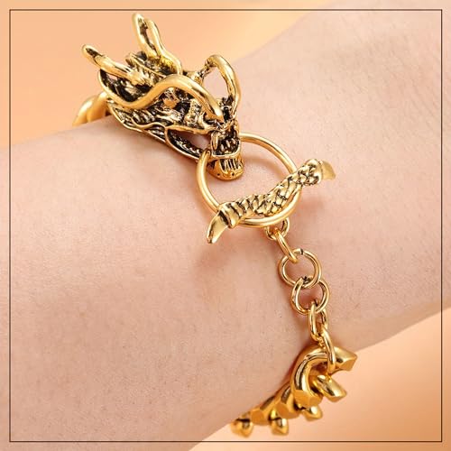 Pulsera de Cadena Dragón para Hombre en Acero Inoxidable miniatura 3