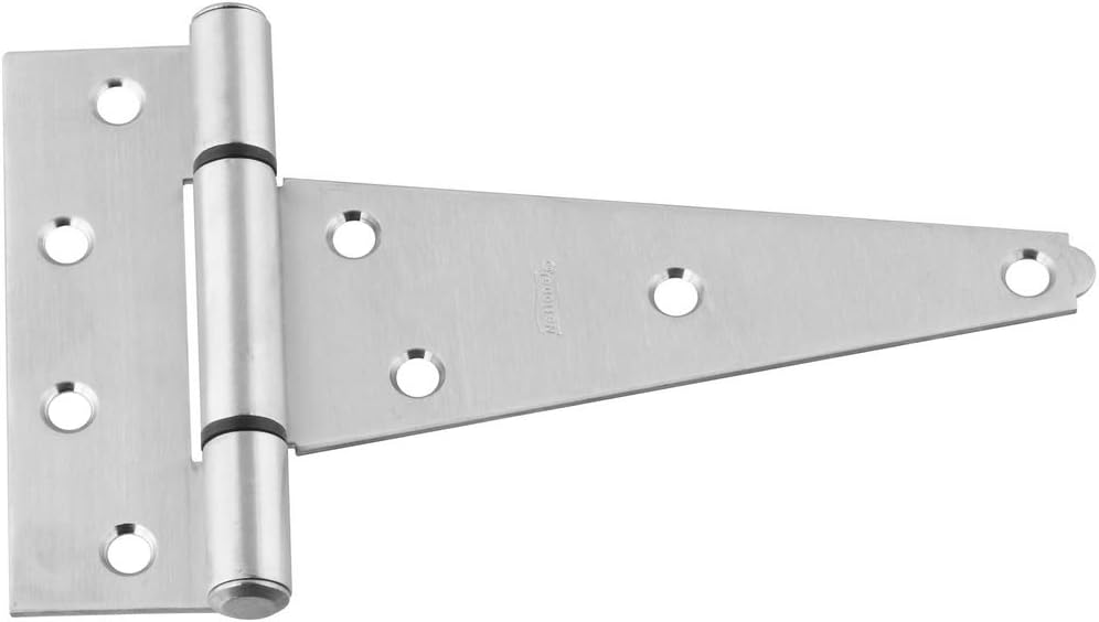 National Hardware N342-519 V285 Extra Heavy T Hinge in Stainless Steel,6 Inch