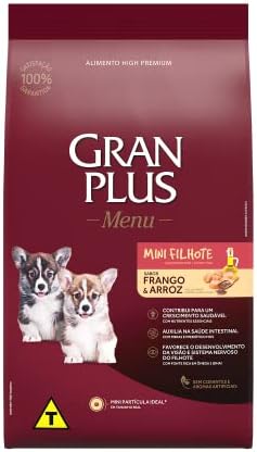 Granplus Ração Para Cães Filhotes Mini Gran Plus Menu Frango E Ar...
