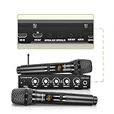Sound Town Wireless Microphone Karaoke Mixer System with HD Audio Return Channel, Optical (Toslink), AUX, Supports Smart TV, Media Box, PC, Bluetooth, Soundbar, Receiver (SWM16-MAX)