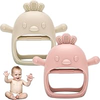 Rainbow Baby Bijtring, roze - Feelings | Gifts and more