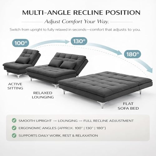 Image of Krancy Solid Wood 3 Seater Sofa Cum Bed with Ottomon | Convertible Wooden Couch for Living Room, Home & Office | Modern Designer Furniture | 1 Year Warranty | Aqua Blue Color