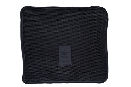 Image of 6 Sets Travel Organizers Packing Cubes Luggage Organizers Compression Pouches (Black)