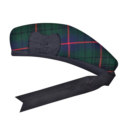 Image of Glengarry Cap-Traditional Scottish Hat, Acrylic Wool Tartan Glengarry hat, Kilts /Bagpipes Accessories