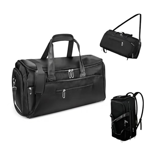Sac de voyage 3 en 1 en nylon 60L avec sangles réglables pour vêtements