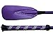 Jump Bat 18 Inch Riding Crop Horse with Slapper and Rhinestone Decorated Handle (Purple) (Purple Bling)