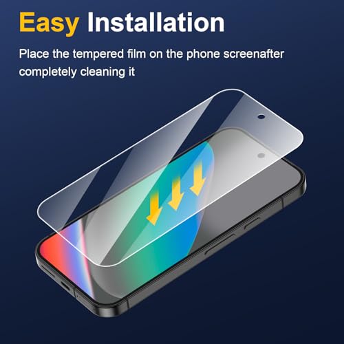 Image of [2+2 Pack] Screen Protector for Google Pixel 10 + Camera Lens Protector, 3D Full Coverage, 9H Tempered Glass, Fingerprint Unlocking, Bubble Free