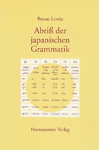 Abriss der japanischen Grammatik auf der Grundlage der klassischen Schriftsprache Abriss der japanischen Grammatik auf der Grundlage der klassischen Schriftsprache