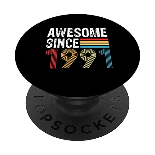 Impresionante Desde 1991 Cumpleaños 1991 Vintage 1991 Año PopSockets PopGrip Intercambiable