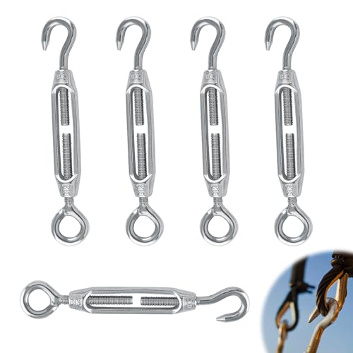 Twours Turnbuckle: 304 Steel, 5/32" (M4) 5PCS