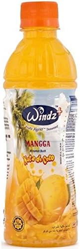 Windz Mango Juice Drink with Coconut Jelly - 355ml (12fl oz)
