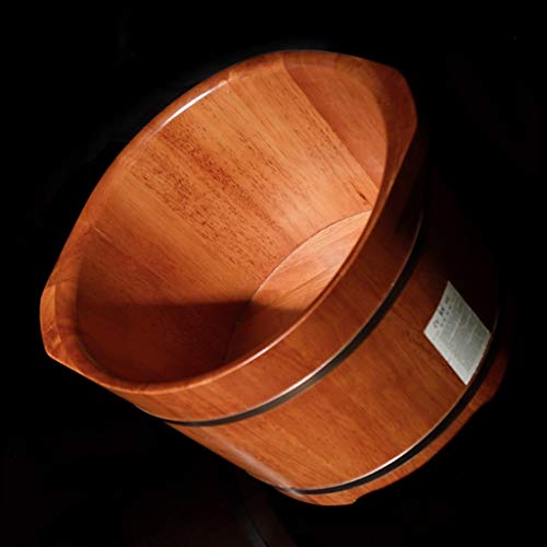 Spa de pies de madera con tapa 26 cm color Marrón miniatura 3